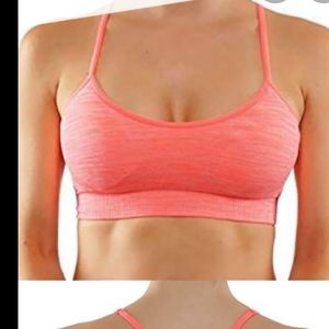 Itzon Pink Adjustable Sports Bra Medium